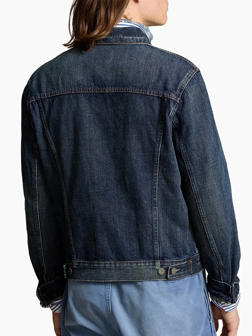 Polo Ralph Lauren Denim Trucker Jacket Mens XXL Blue Jean Classic Retro